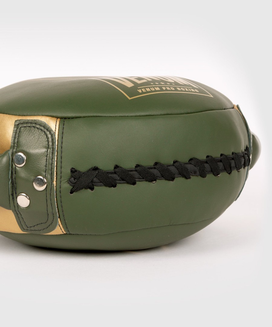 boxerský štít venum pro mini round punch shield - khakizlatý