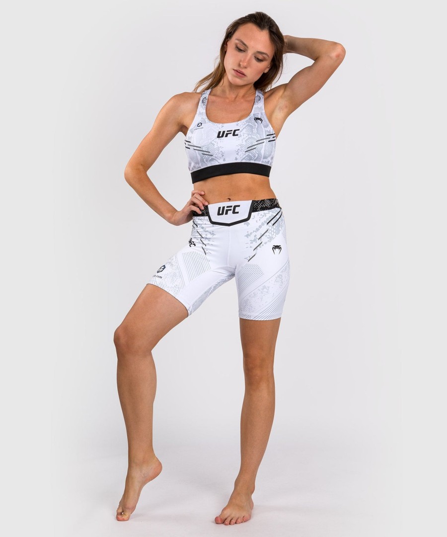 dámské kraťasy ufc adrenaline by venum authentic fight night vale tudo - dlouhý střih - bílé