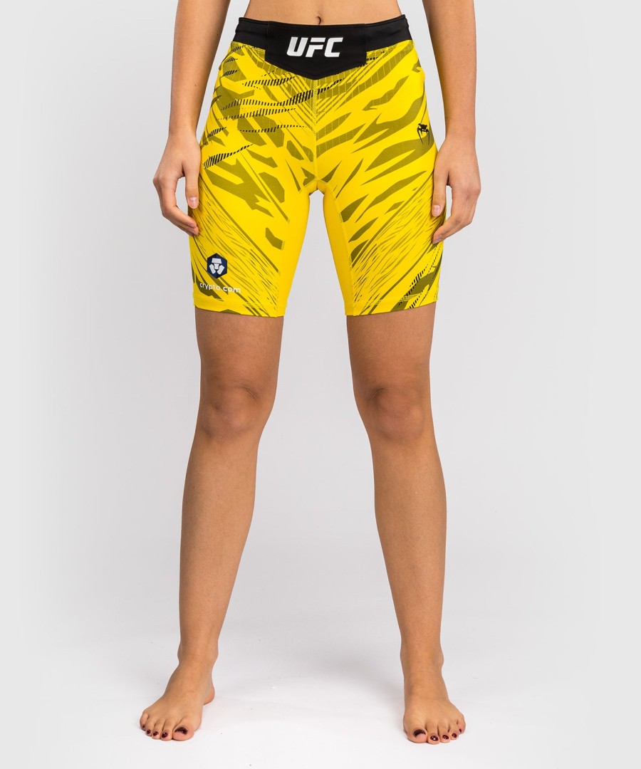 dámské kraťasy ufc fusion by venum authentic fight night vale tudo - long fit - žluté