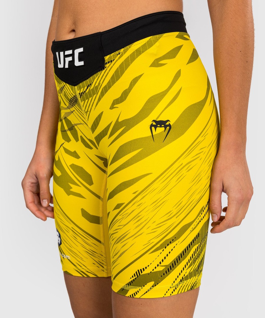 dámské kraťasy ufc fusion by venum authentic fight night vale tudo - long fit - žluté