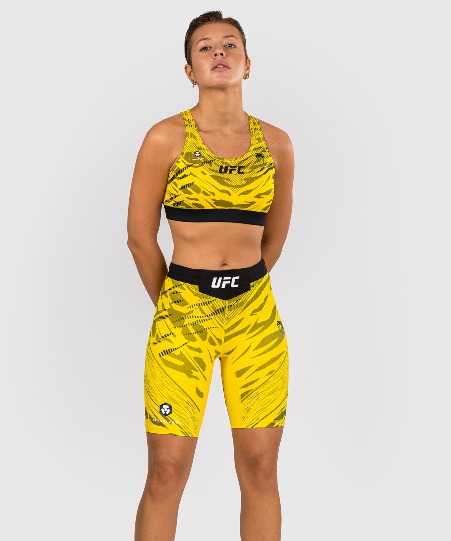 dámské kraťasy ufc fusion by venum authentic fight night vale tudo - long fit - žluté