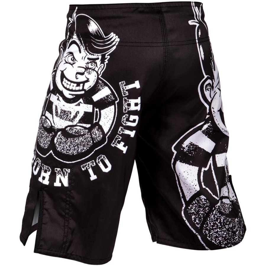 dětské bojové kraťasy venum born to fight - černobílé