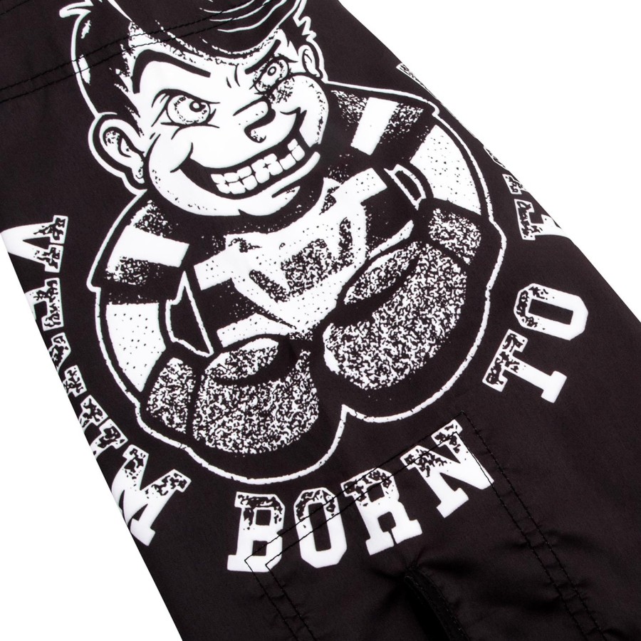 dětské bojové kraťasy venum born to fight - černobílé