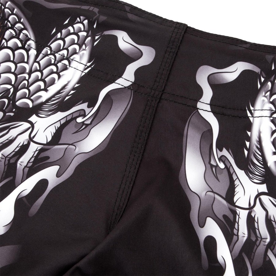 dětské bojové kraťasy venum dragon flight - černobílé