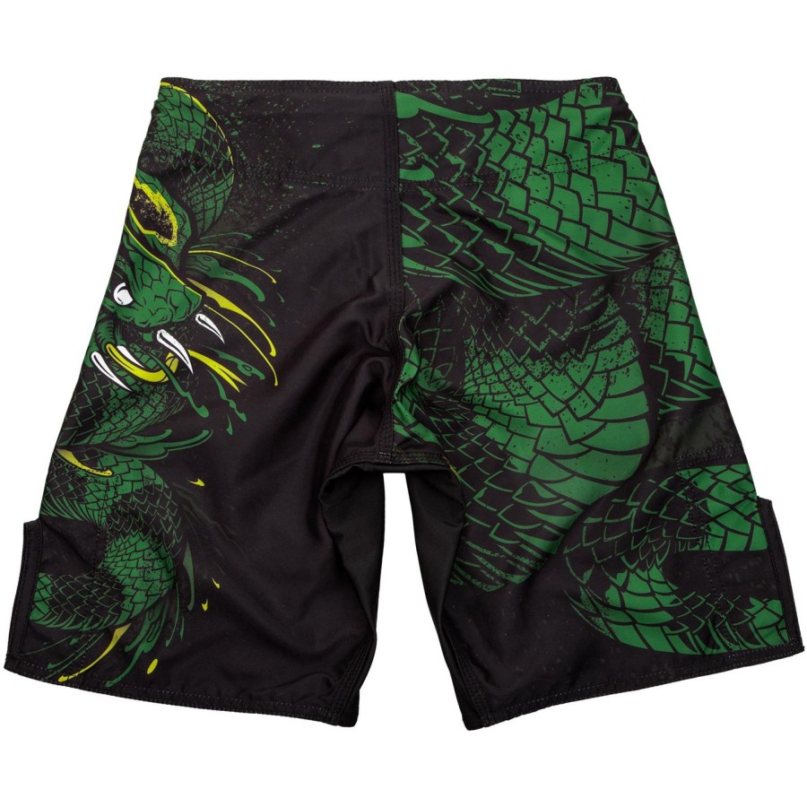 dětské bojové kraťasy venum green viper - černo-zelené