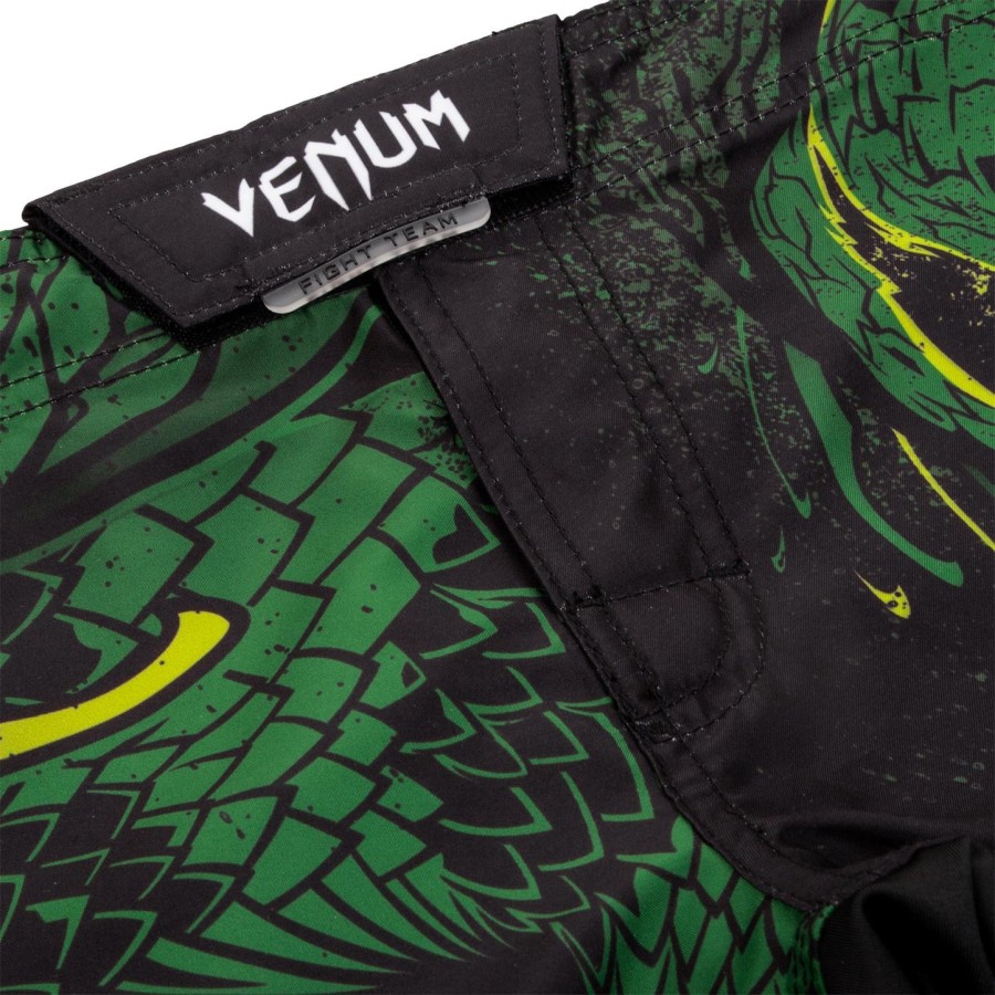dětské bojové kraťasy venum green viper - černo-zelené