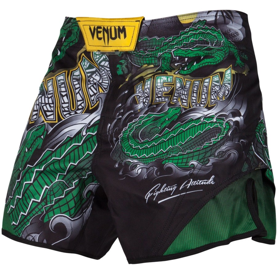 venum crocodile fightshorts - Černozelené