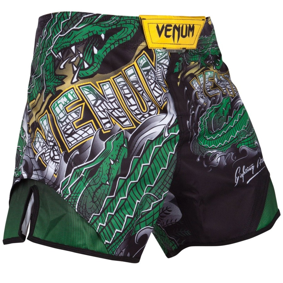 venum crocodile fightshorts - Černozelené