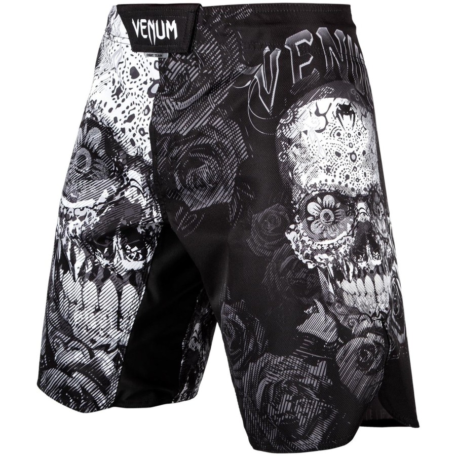 bojové kraťasy venum santa muerte 3.0 - černo-bílé