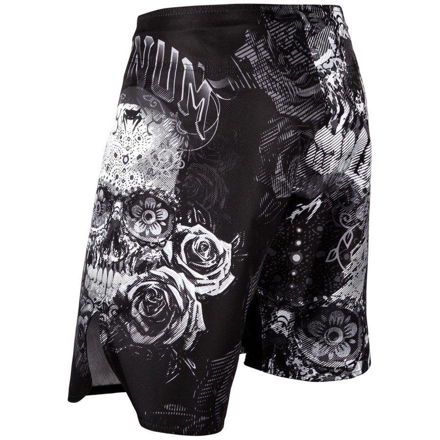 bojové kraťasy venum santa muerte 3.0 - černo-bílé