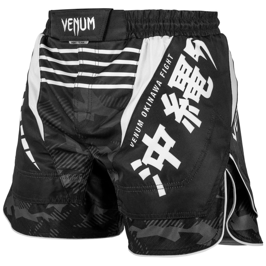 venum okinawa 2.0 fightshorts - Černobílé