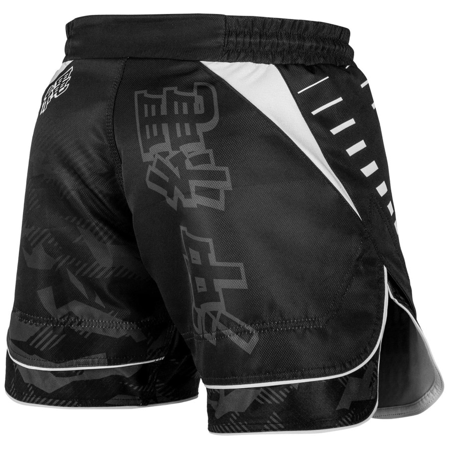 venum okinawa 2.0 fightshorts - Černobílé