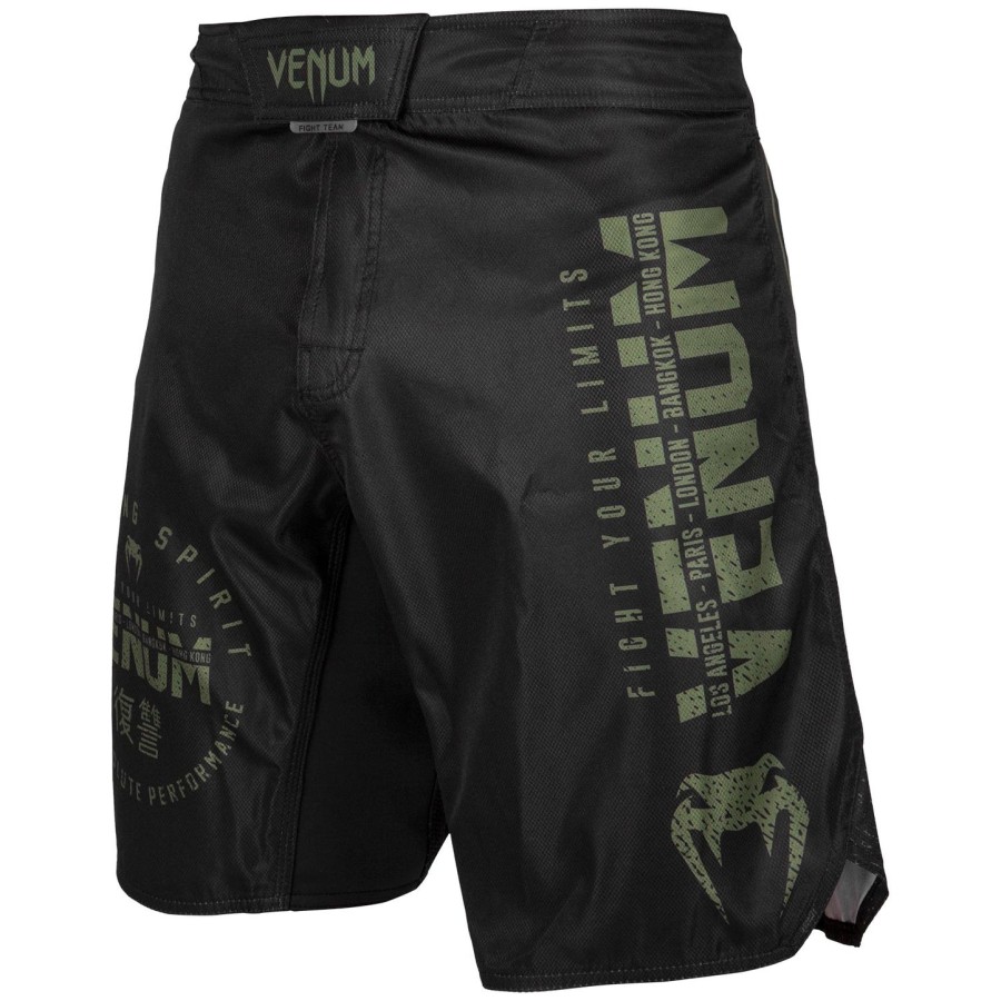 venum signature fightshorts - Černékhaki - exkluzivní