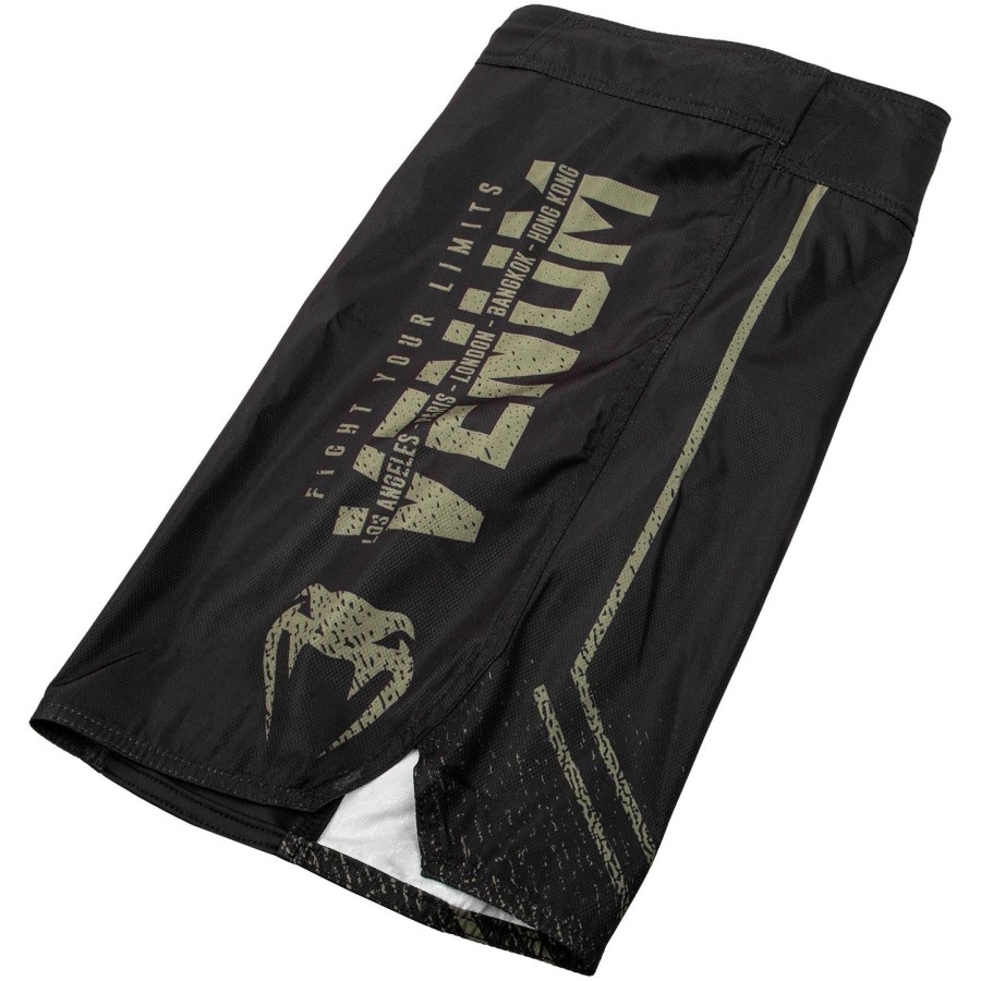 venum signature fightshorts - Černékhaki - exkluzivní