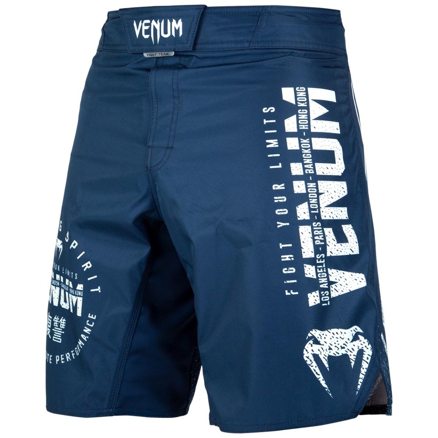 venum signature fightshorts - tmavě modrébílé