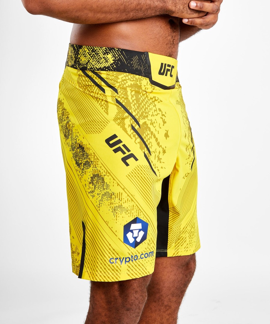 pánské kraťasy ufc adrenaline by venum personalized authentic fight night fight short - long fit - žluté