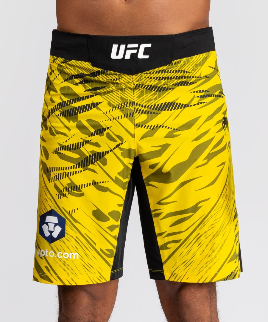 pánské kraťasy ufc fusion by venum authentic fight night fight short - long fit - žluté