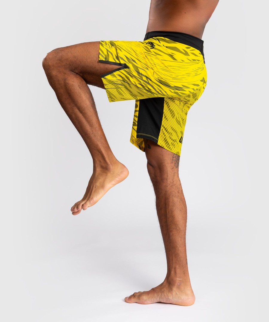 pánské kraťasy ufc fusion by venum authentic fight night fight short - long fit - žluté