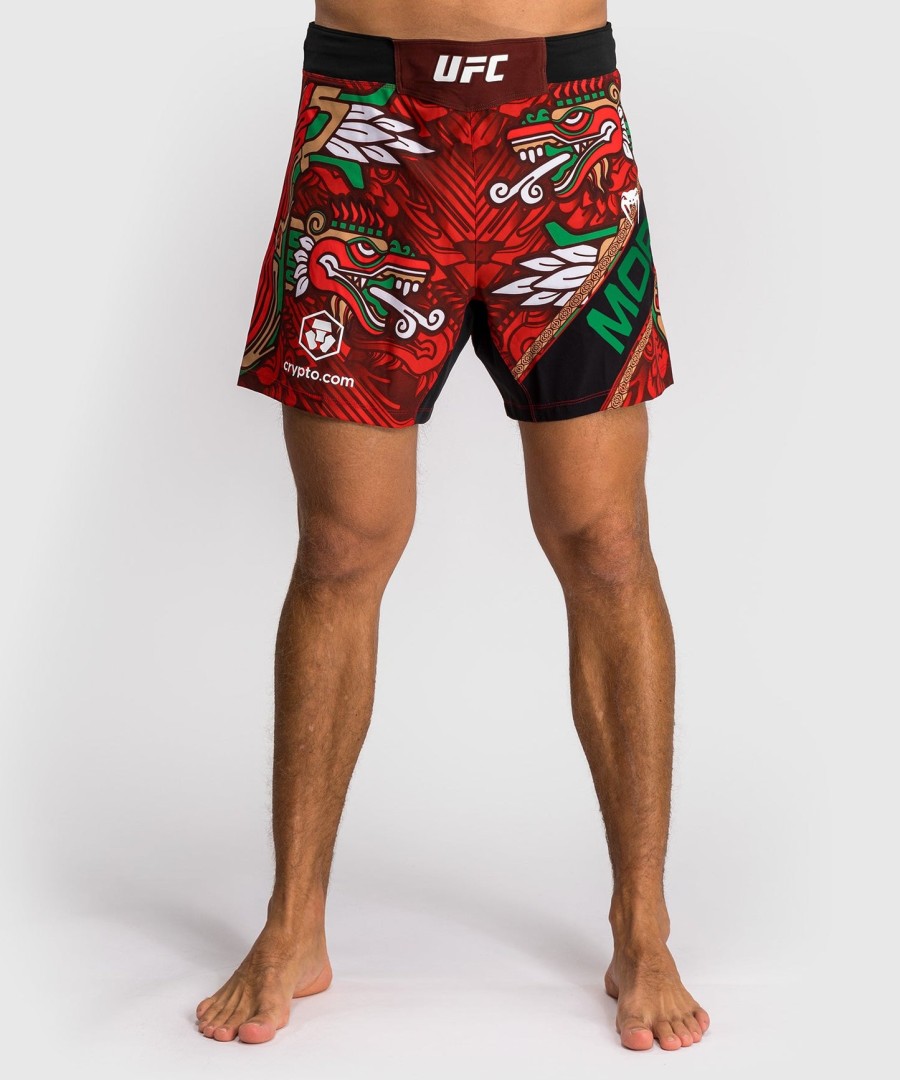 pánské kraťasy ufc unrival by venum red brandon moreno fit fight short