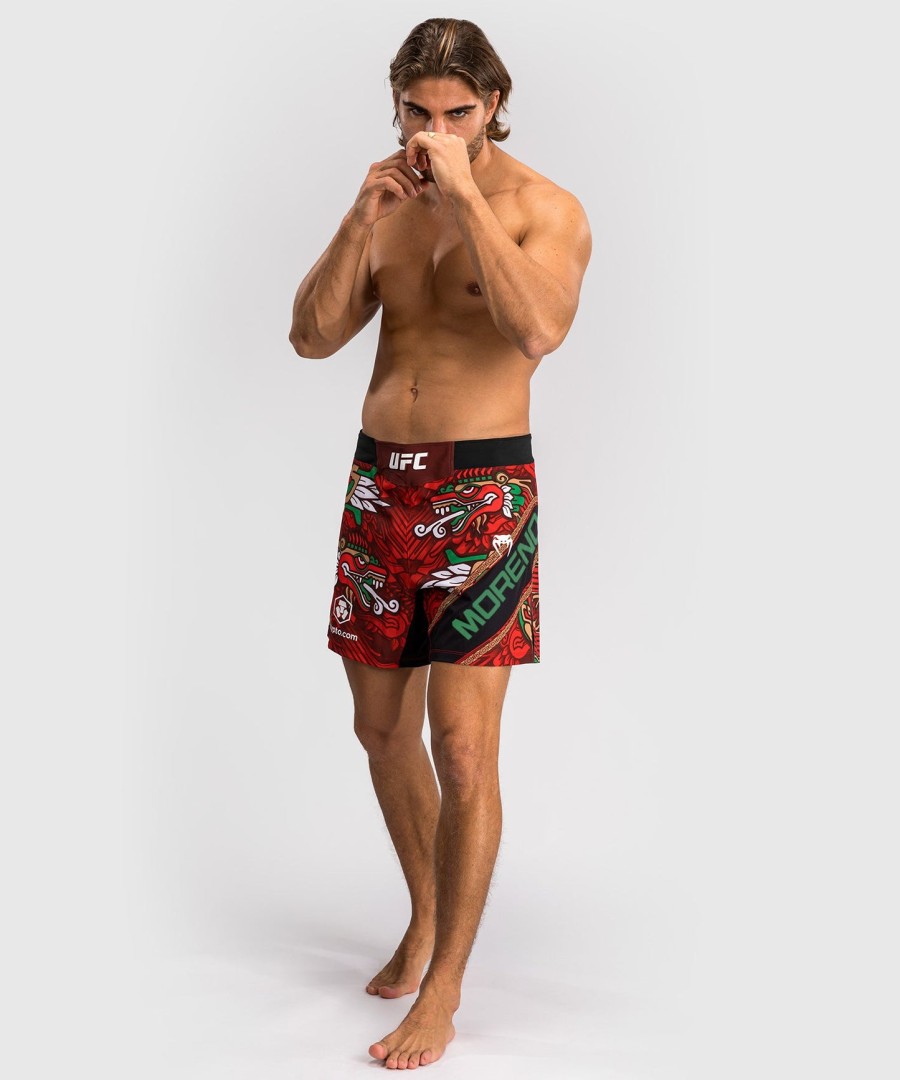 pánské kraťasy ufc unrival by venum red brandon moreno fit fight short