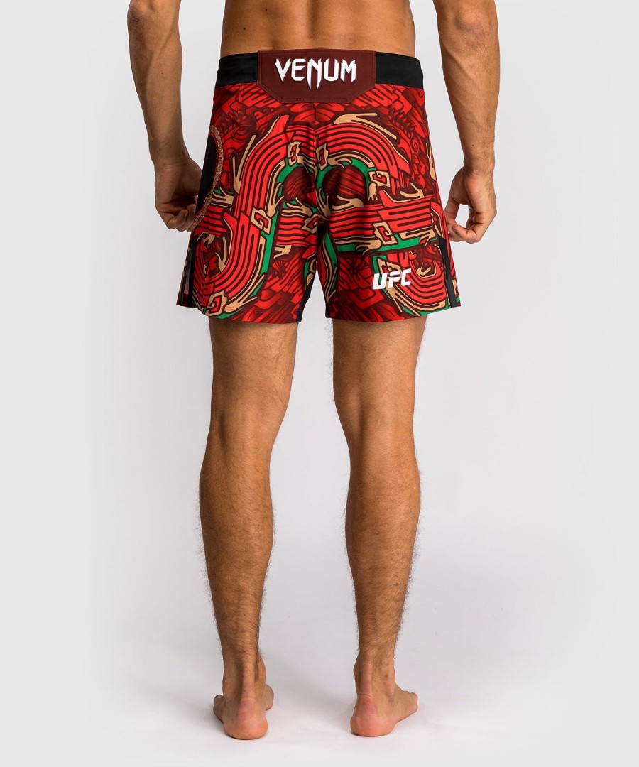 pánské kraťasy ufc unrival by venum red brandon moreno fit fight short