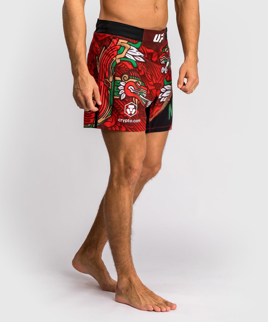 pánské kraťasy ufc unrival by venum red brandon moreno fit fight short