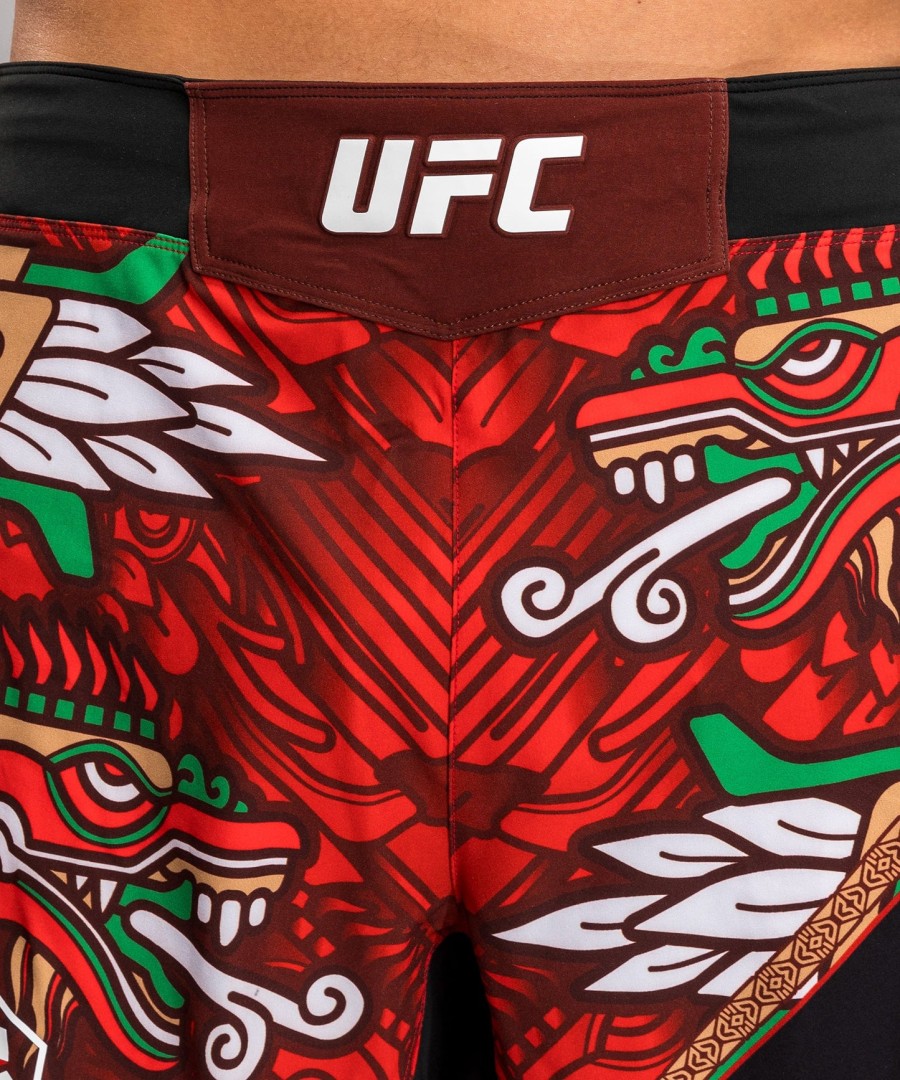 pánské kraťasy ufc unrival by venum red brandon moreno fit fight short