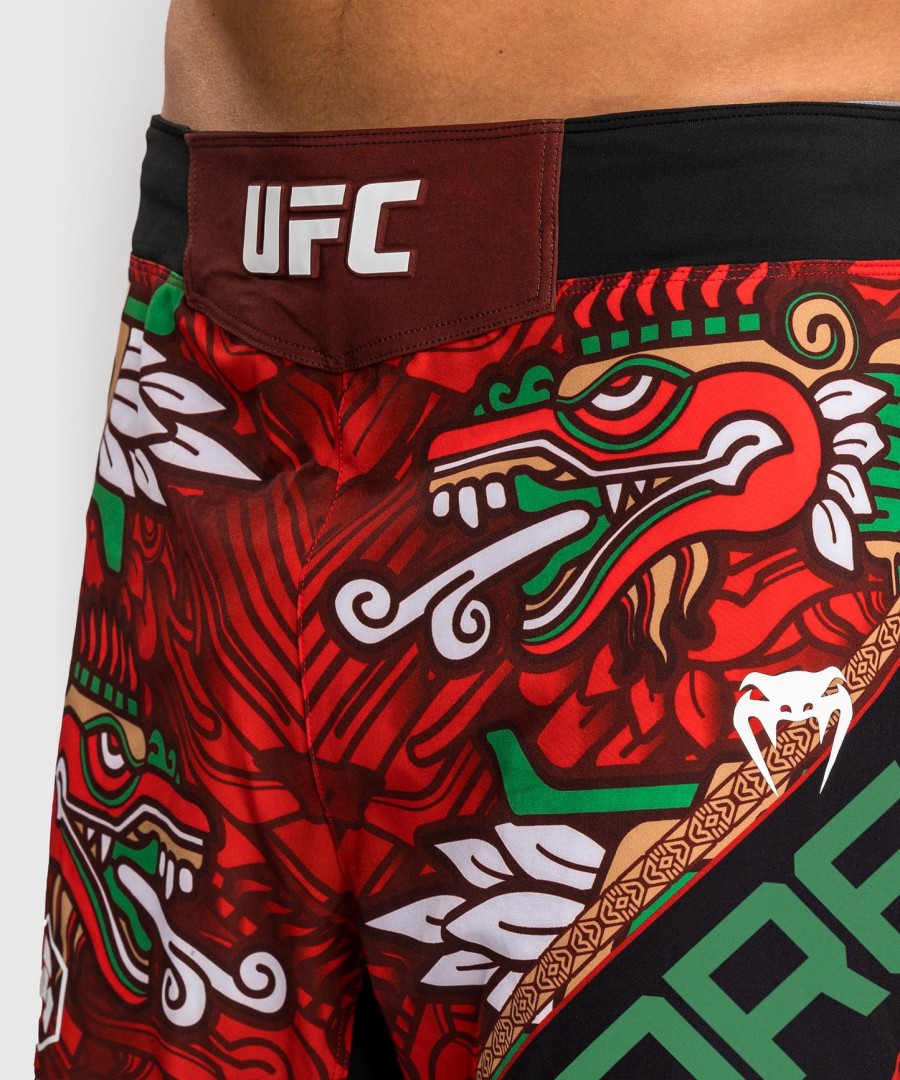 pánské kraťasy ufc unrival by venum red brandon moreno fit fight short