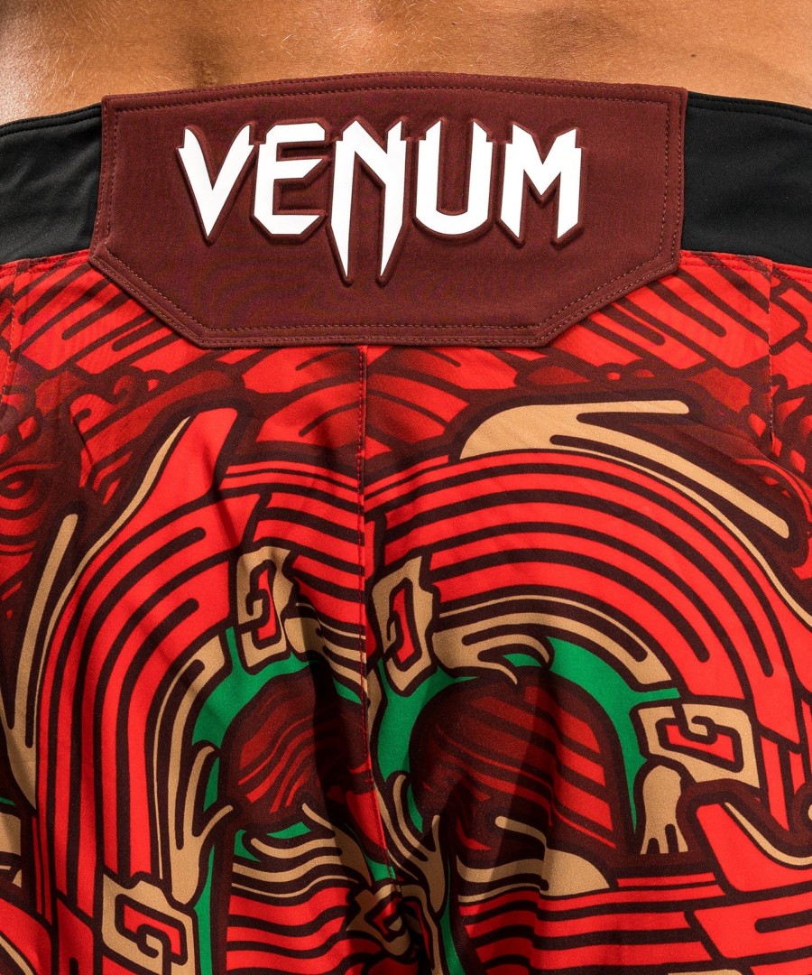 pánské kraťasy ufc unrival by venum red brandon moreno fit fight short