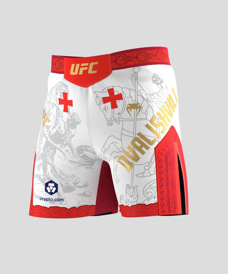 pánské kraťasy ufc unrival by venum white merab dvalishvili fit fight short