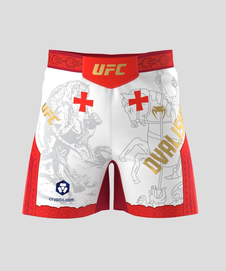 pánské kraťasy ufc unrival by venum white merab dvalishvili fit fight short