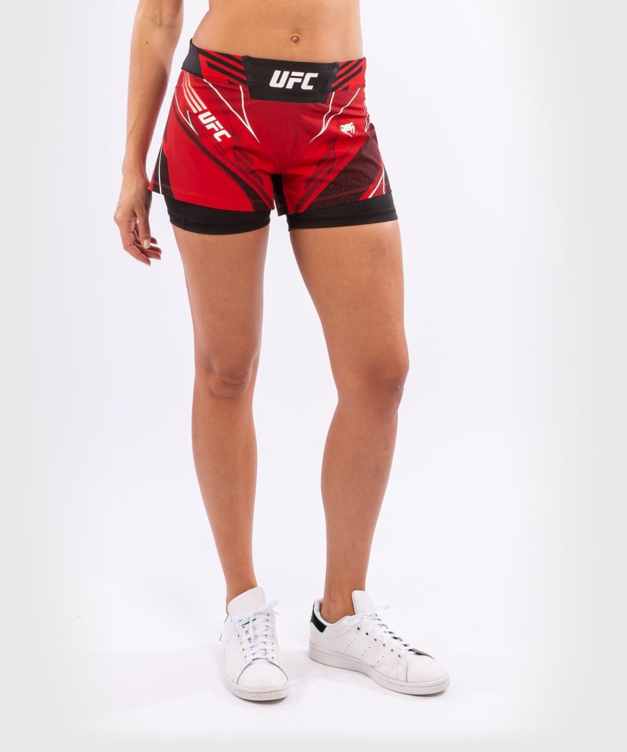 dámské kraťasy ufc venum authentic fight night - short fit - Červené