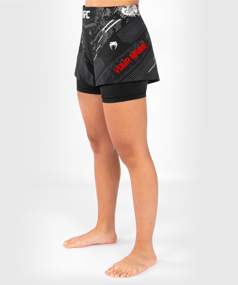 dámské kraťasy ufc adrenaline by venum personalized authentic fight night - černé