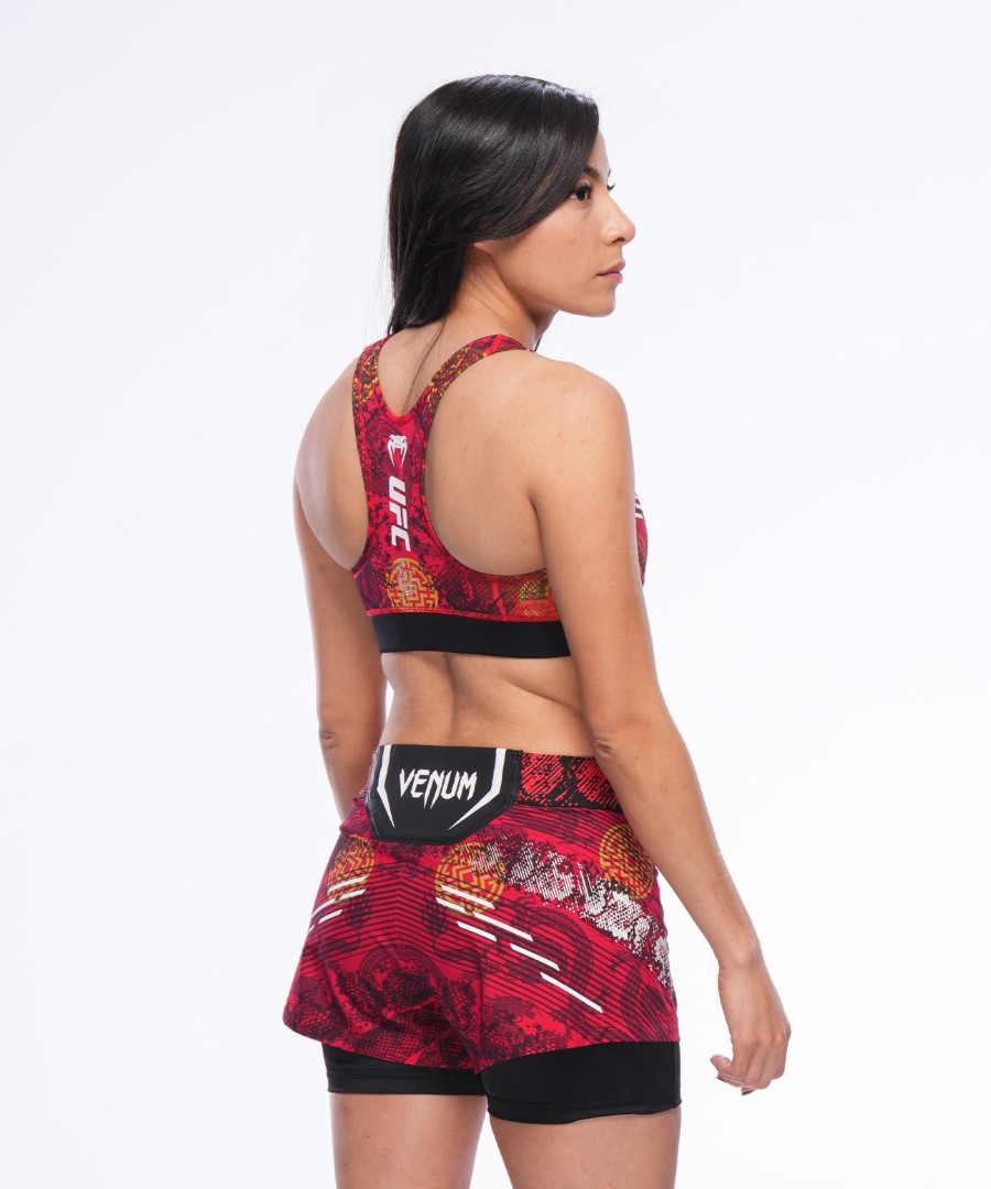 dámské kraťasy ufc unritable by venum red zhang weili fight short