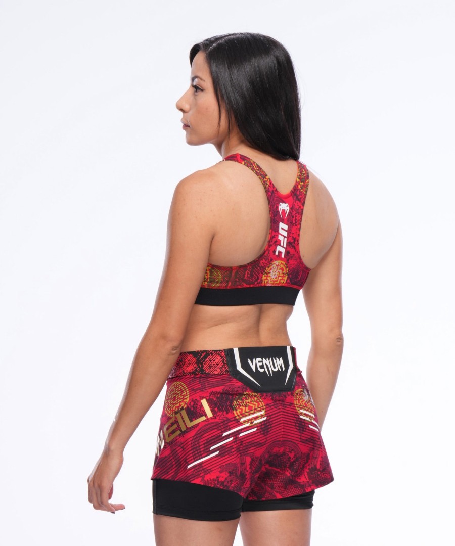 dámské kraťasy ufc unritable by venum red zhang weili fight short