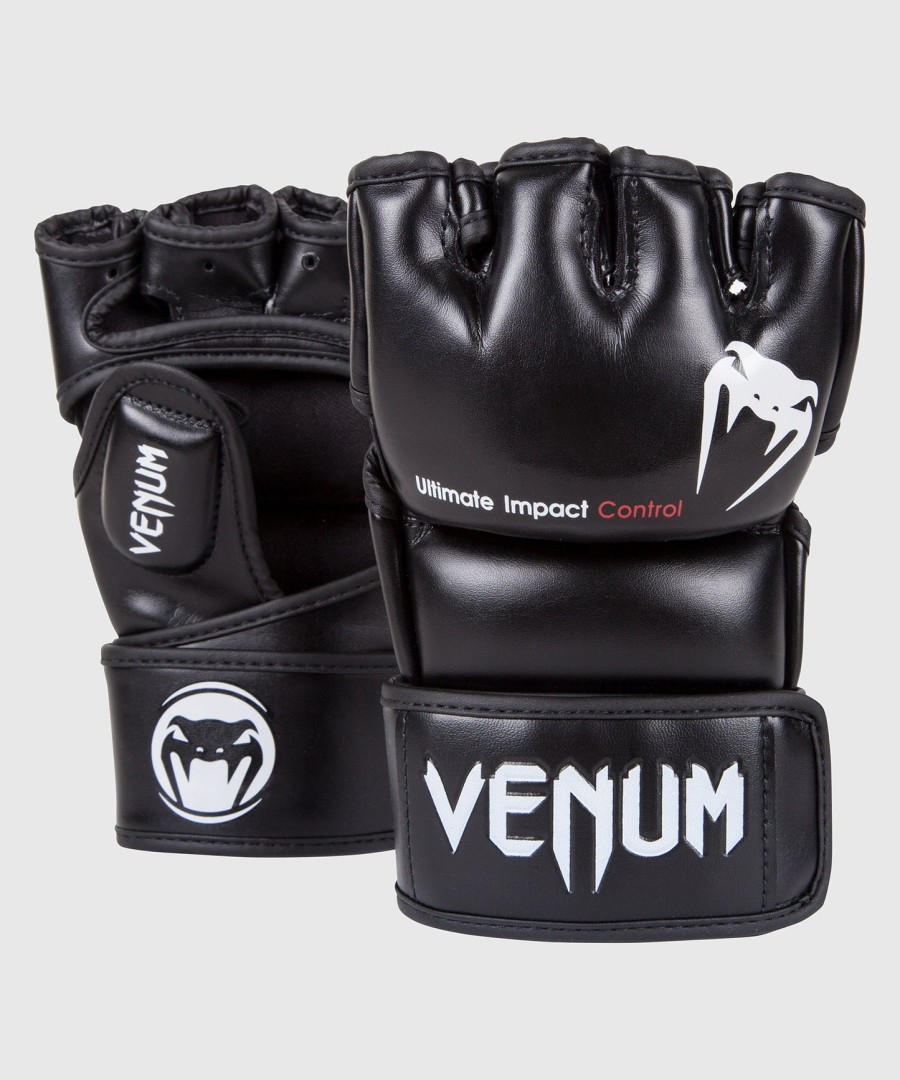 rukavice venum impact mma - skintex leather - černé