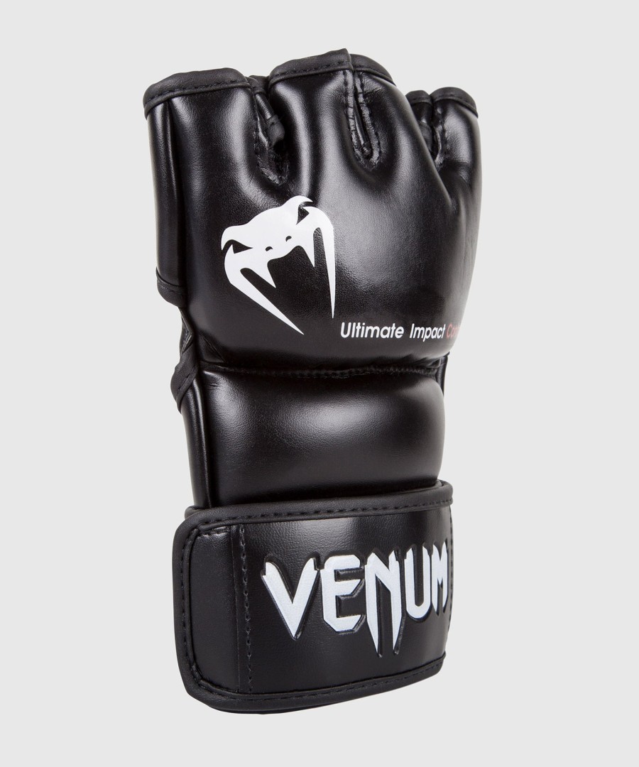 rukavice venum impact mma - skintex leather - černé