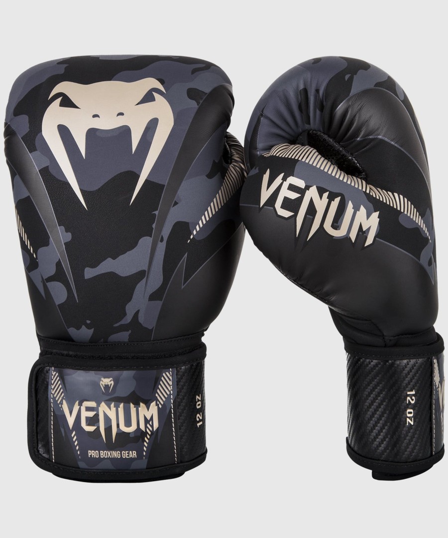 boxerské rukavice venum impact - tmavě maskáčovépískové