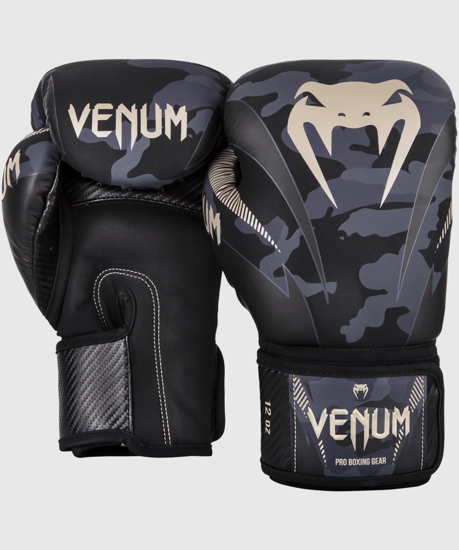 boxerské rukavice venum impact - tmavě maskáčovépískové