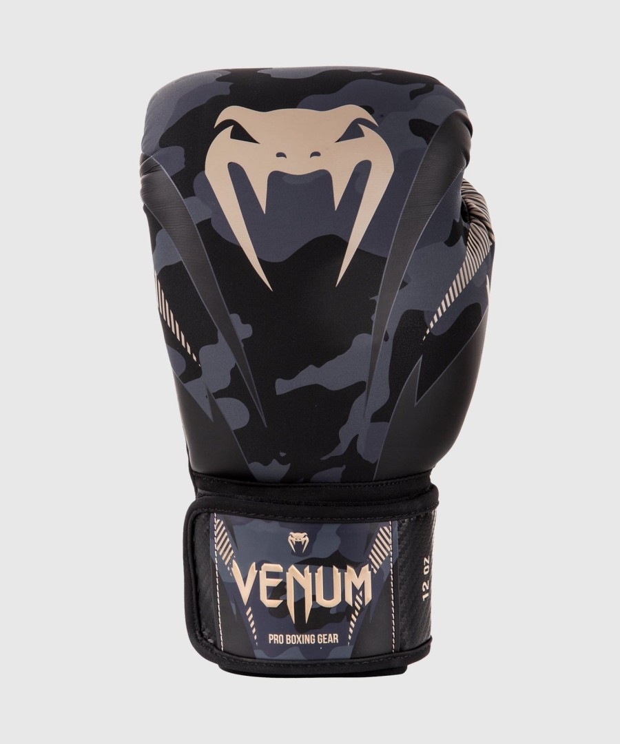 boxerské rukavice venum impact - tmavě maskáčovépískové