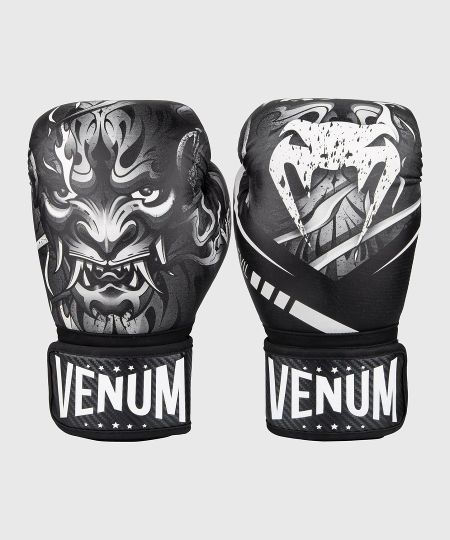 boxerské rukavice venum devil - bílo-černé