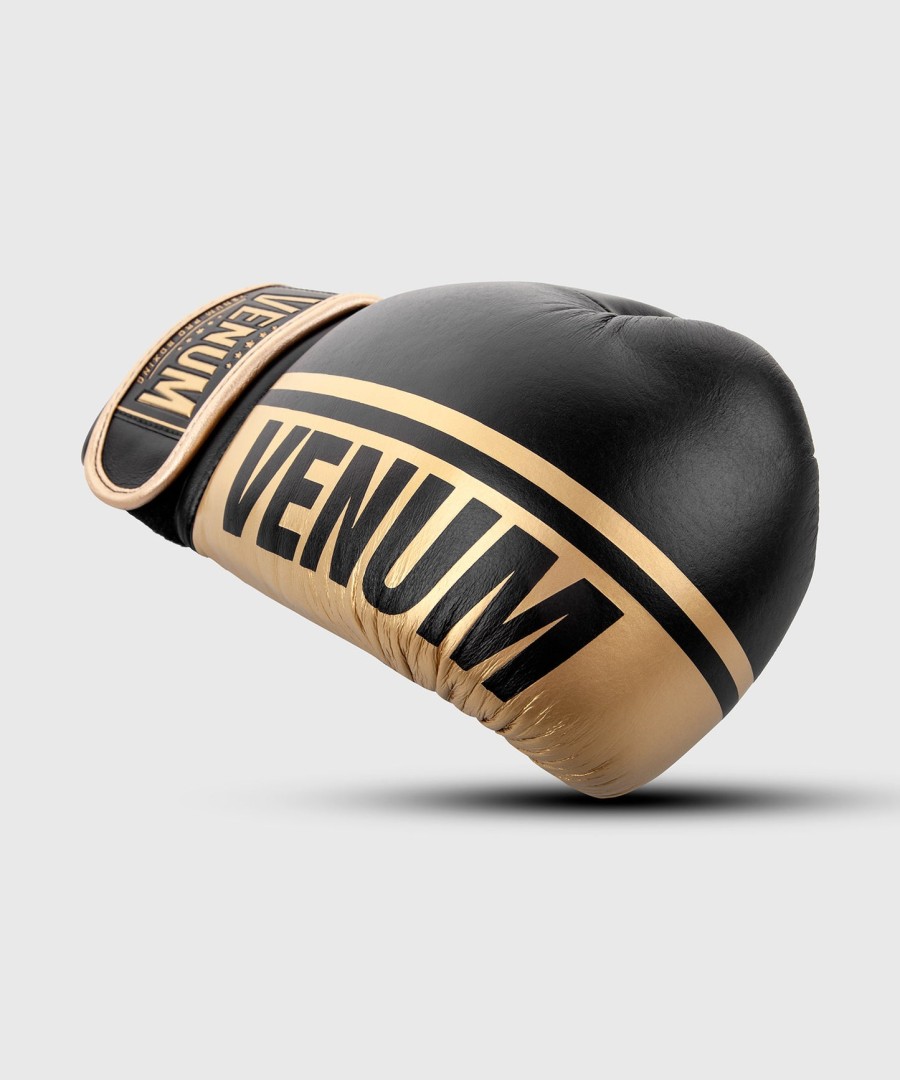 boxerské rukavice venum shield pro se suchým zipem - černo-zlaté
