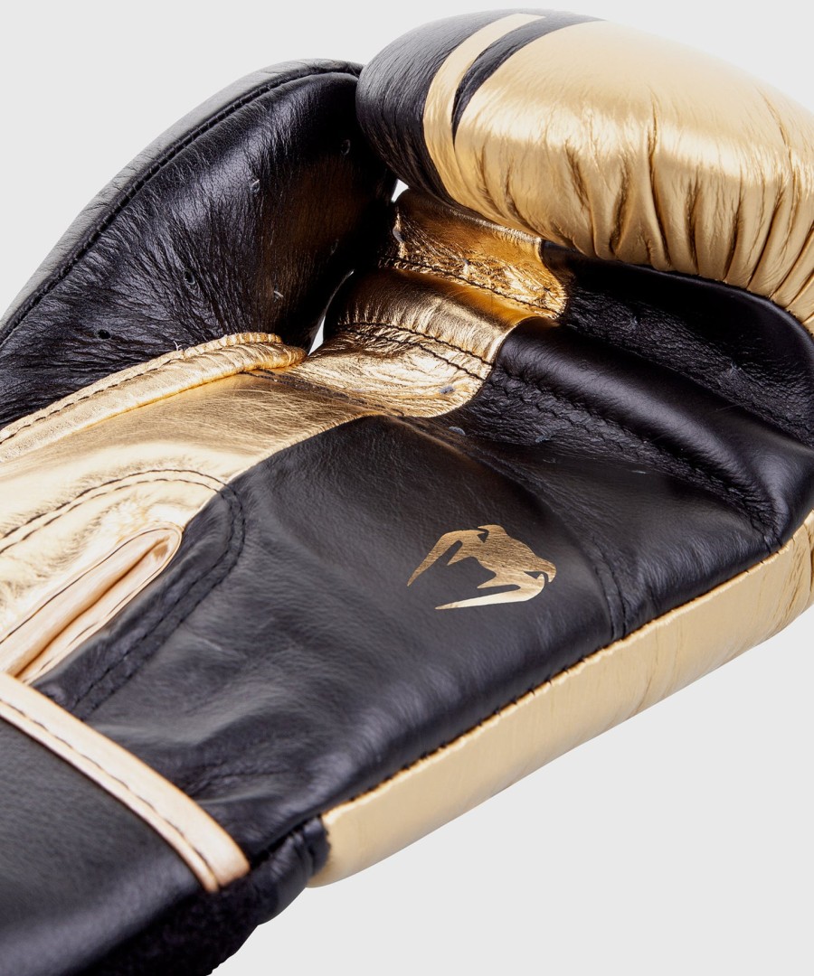 boxerské rukavice venum shield pro se suchým zipem - černo-zlaté