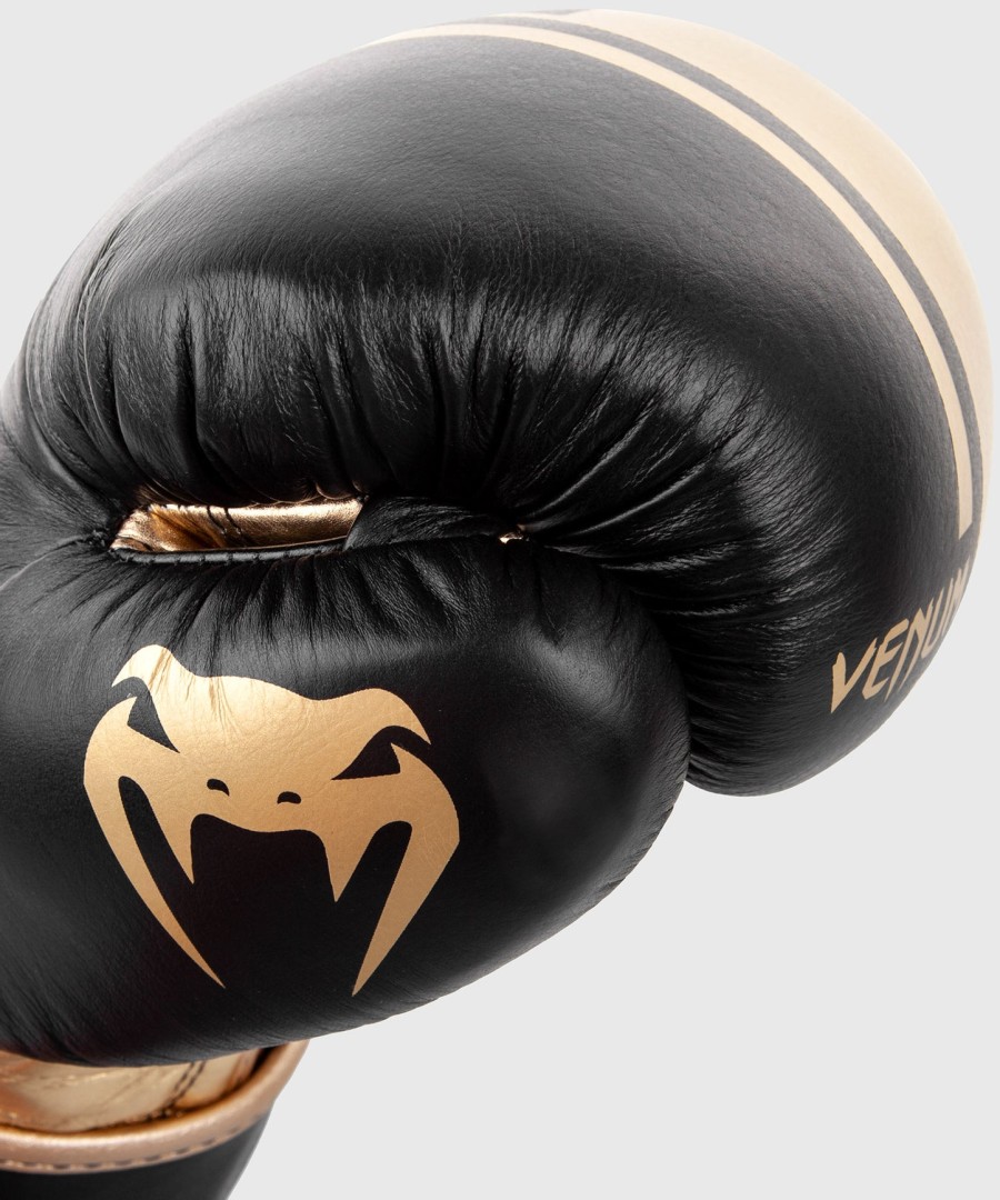boxerské rukavice venum shield pro se suchým zipem - černo-zlaté