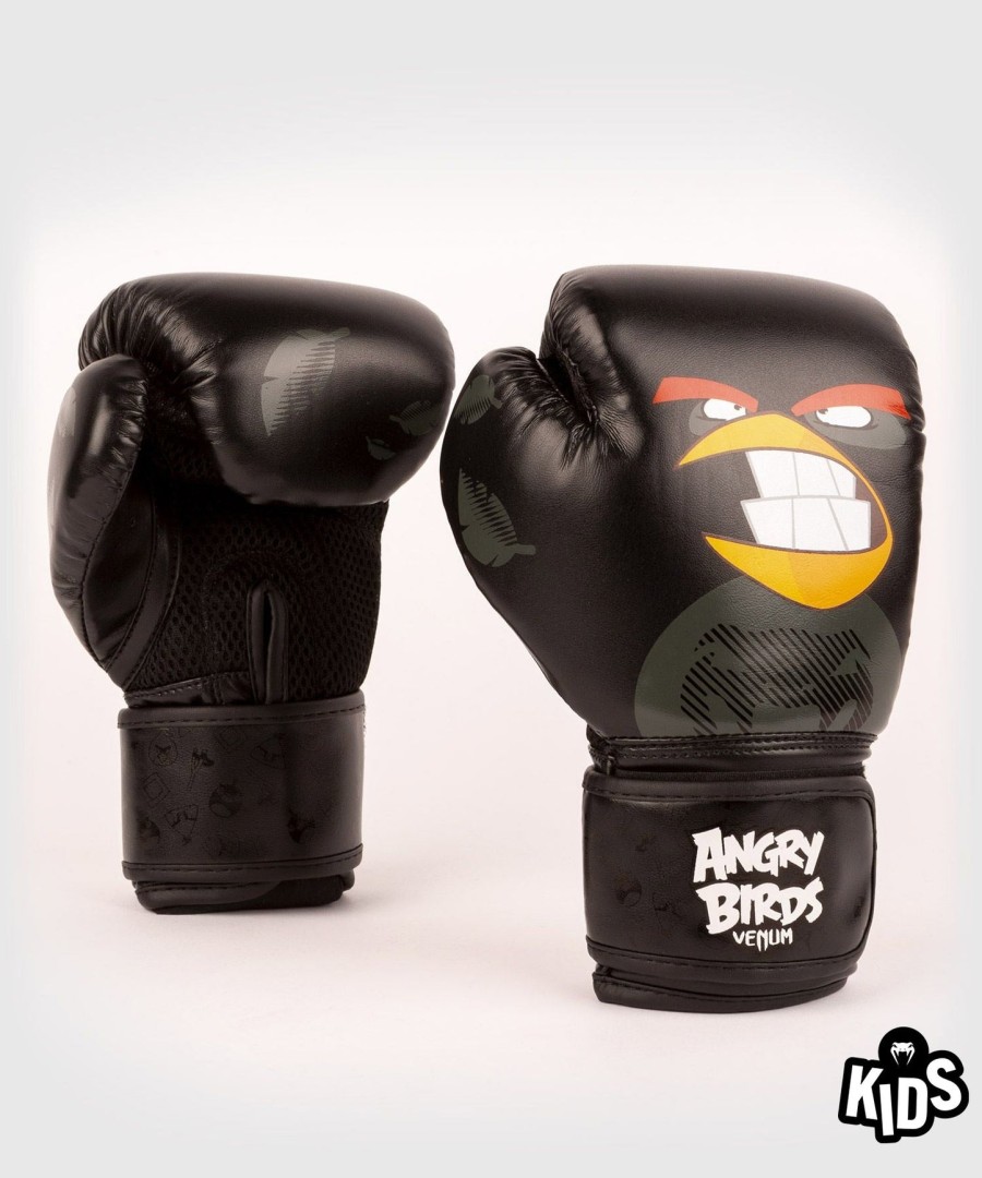 boxerské rukavice venum angry birds - pro děti - černé