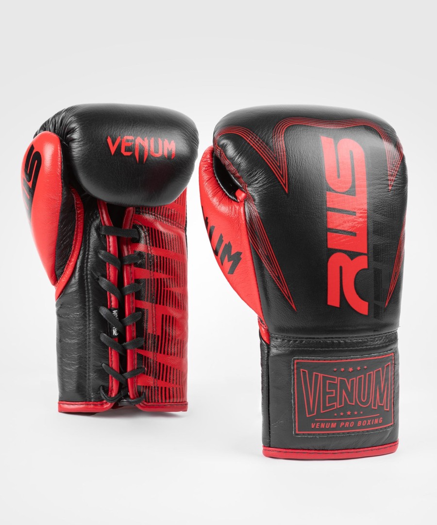 boxerské rukavice rws x venum official se tkaničkami - černé
