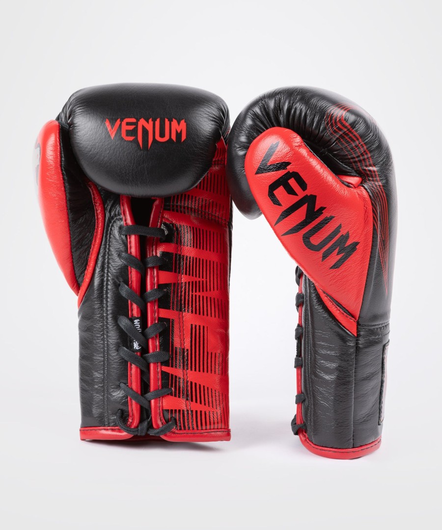 boxerské rukavice rws x venum official se tkaničkami - černé