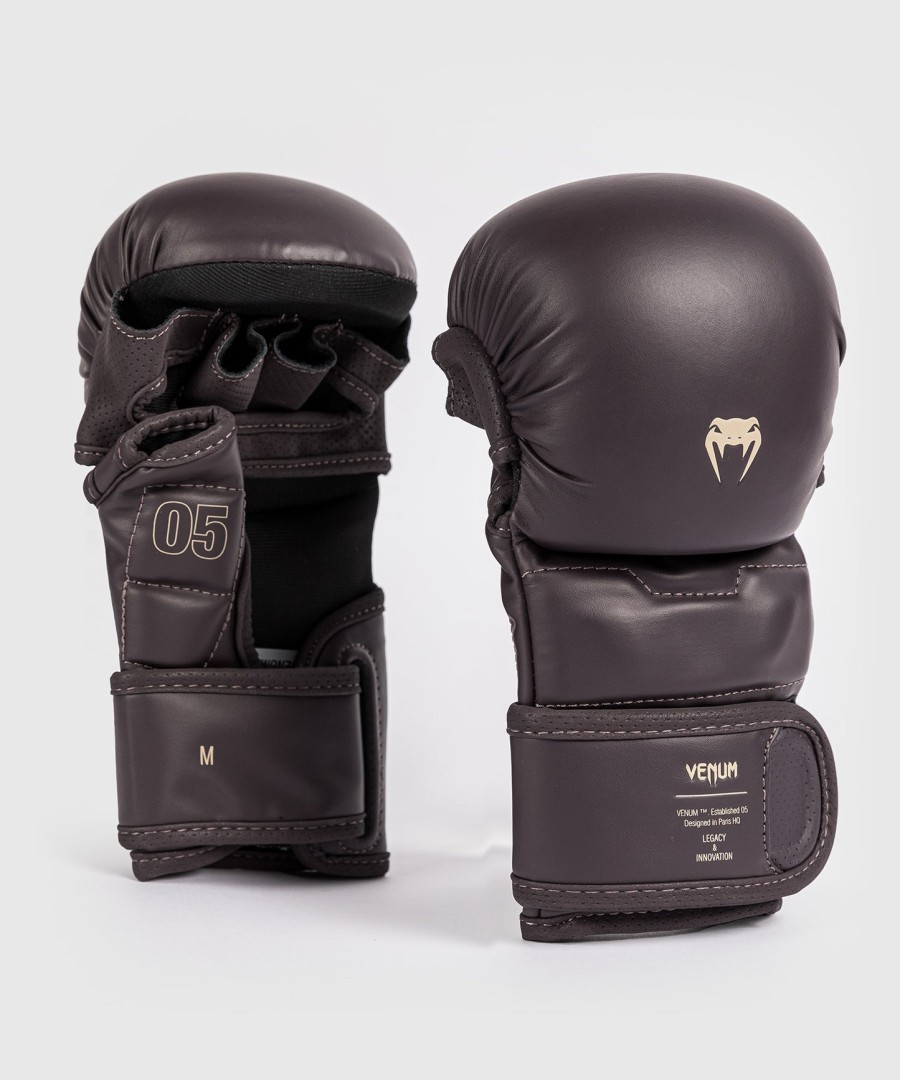 rukavice na sparing mma venum impact evo - čokoládové