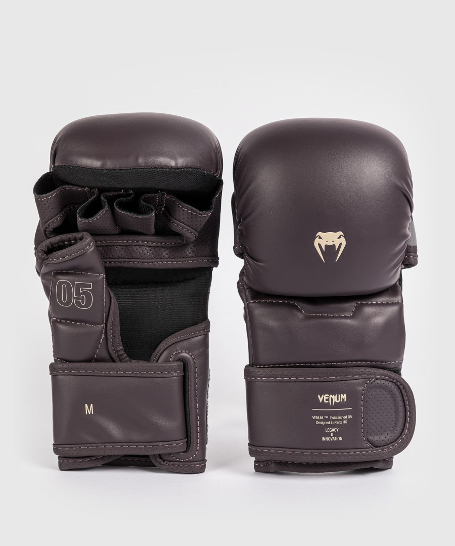 rukavice na sparing mma venum impact evo - čokoládové