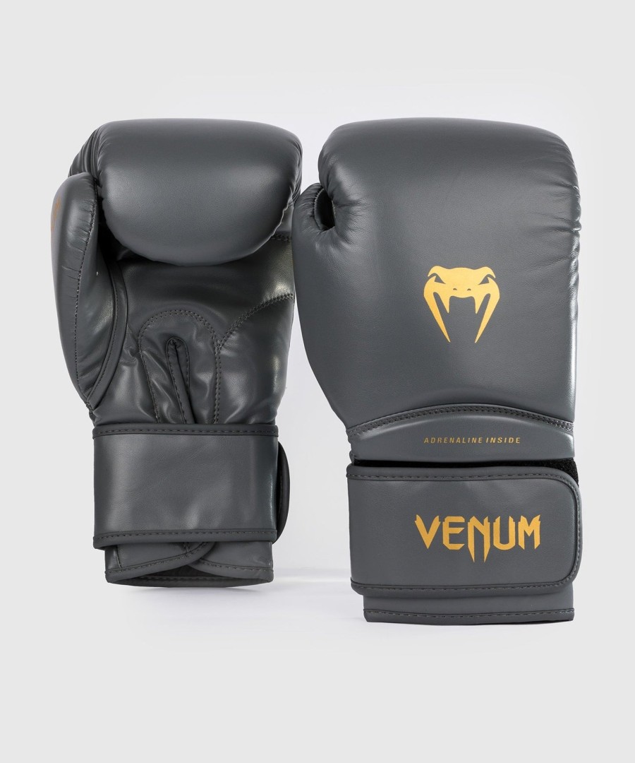 boxerské rukavice venum contender 1.5 - šedo-zlaté